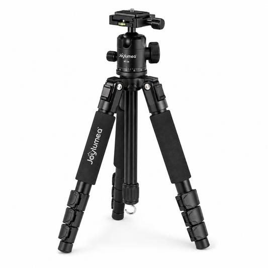 Joylumea™ BT-36 Professional Camera Tripod with 360° Ball Head, Quick-Release Plate, Adjustable Aluminum Legs & Flip Locks for DSLR, Mirrorless Cameras, Smartphones, Action Cameras & Content Creation